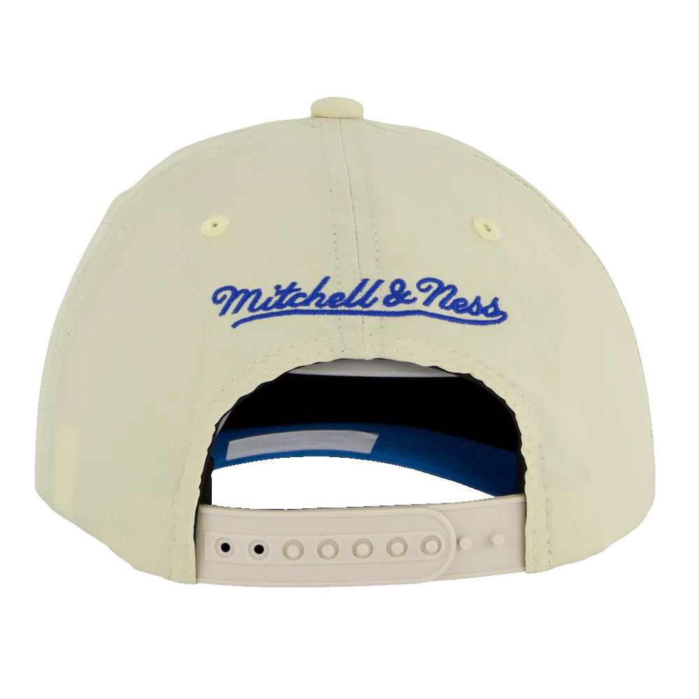 Mitchell & Ness - Branded Nylon Cap - Off White/Blue