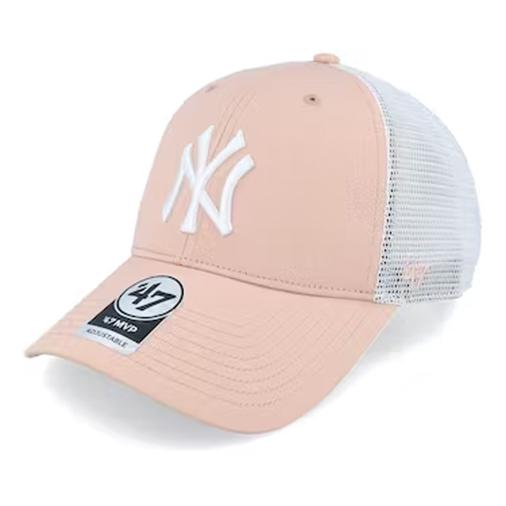 47 Brand - MLB New York Yankees Trucker Cap - Dusty Mauve/White