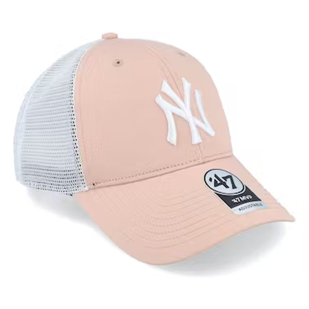 47 Brand - MLB New York Yankees Trucker Cap - Dusty Mauve/White