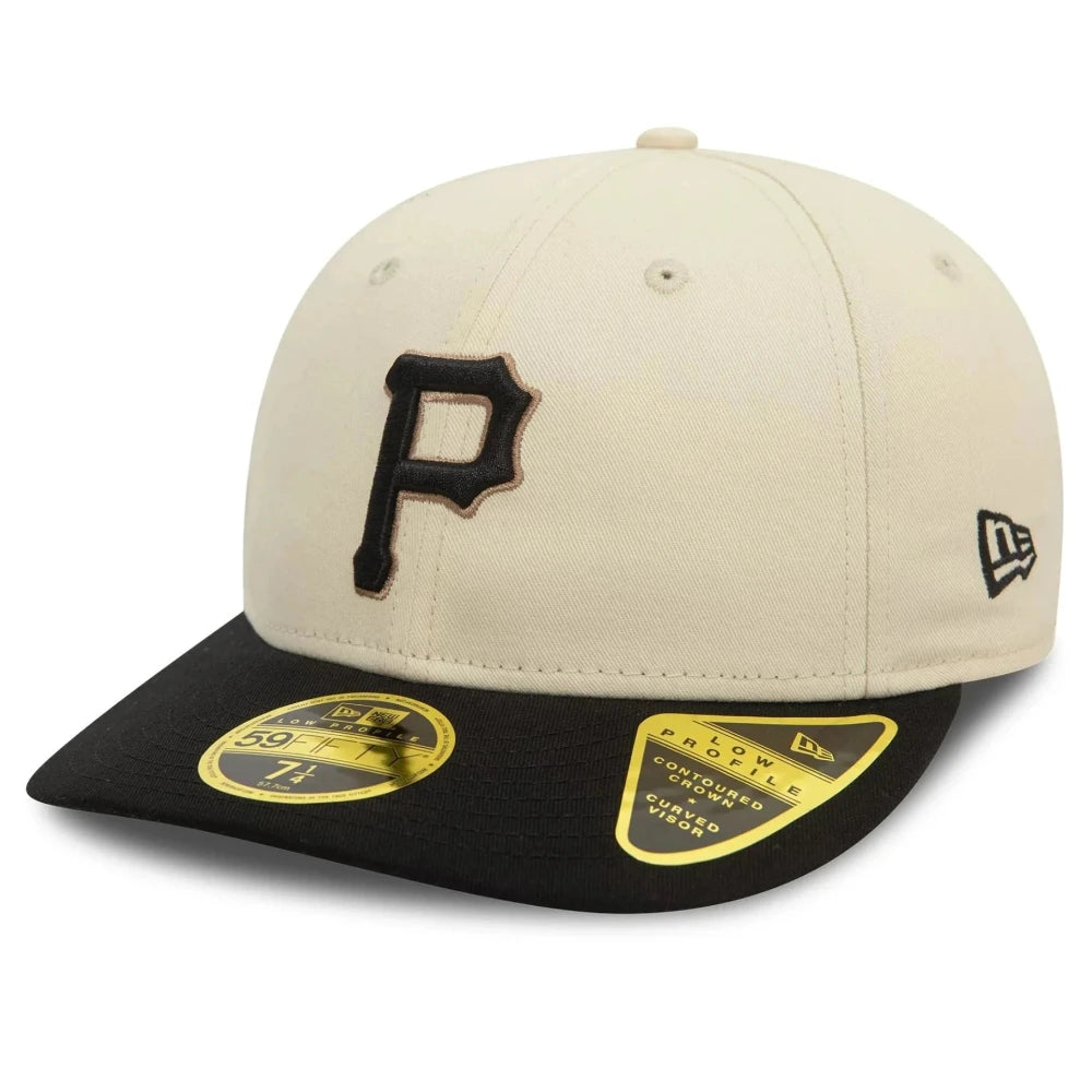 New Era - 59Fifty Fitted Pirates Side Patch Low Profile Cap - Black/Ivory