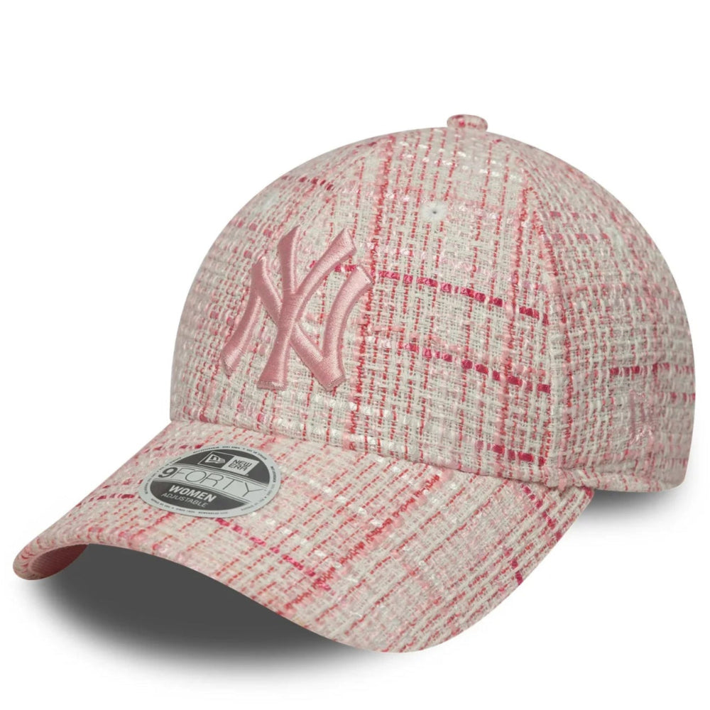 New Era - 9Forty Womens Tweed New York Yankees Cap - Pink