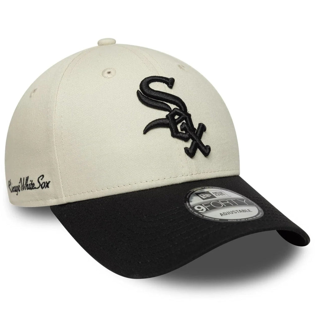 New Era - 9Forty Side Script Chicago White Sox - Black/white