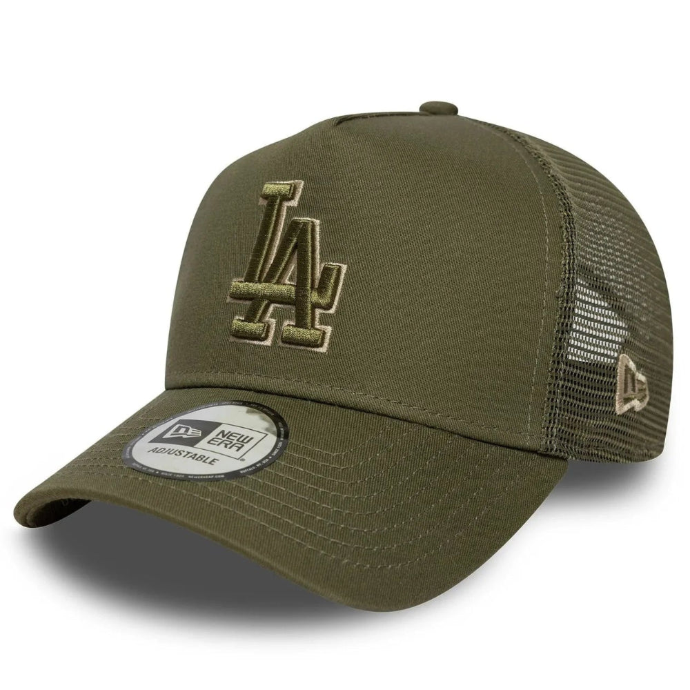 New Era - 9Forty Outline LA Dodgers Trucker Cap - Olive
