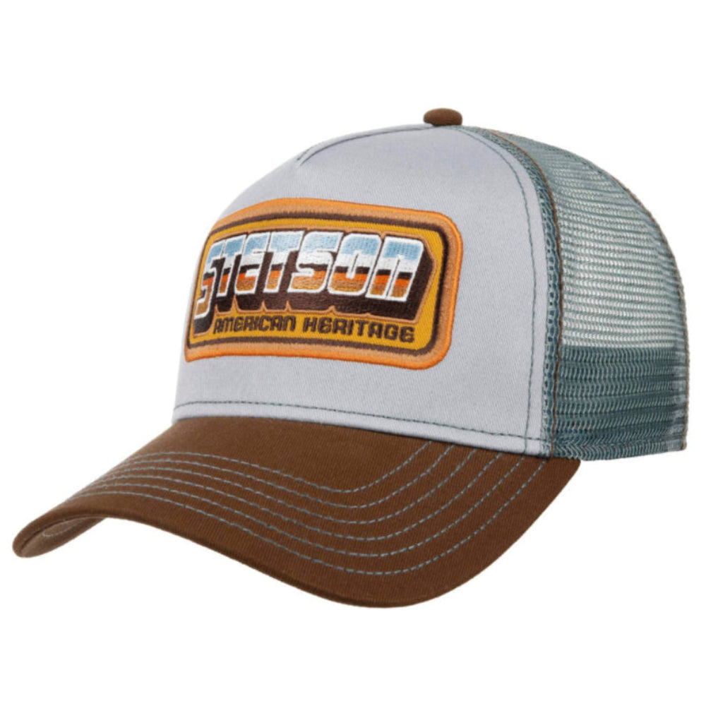 Stetson - Chrome Trucker Cap - Brown/Blue