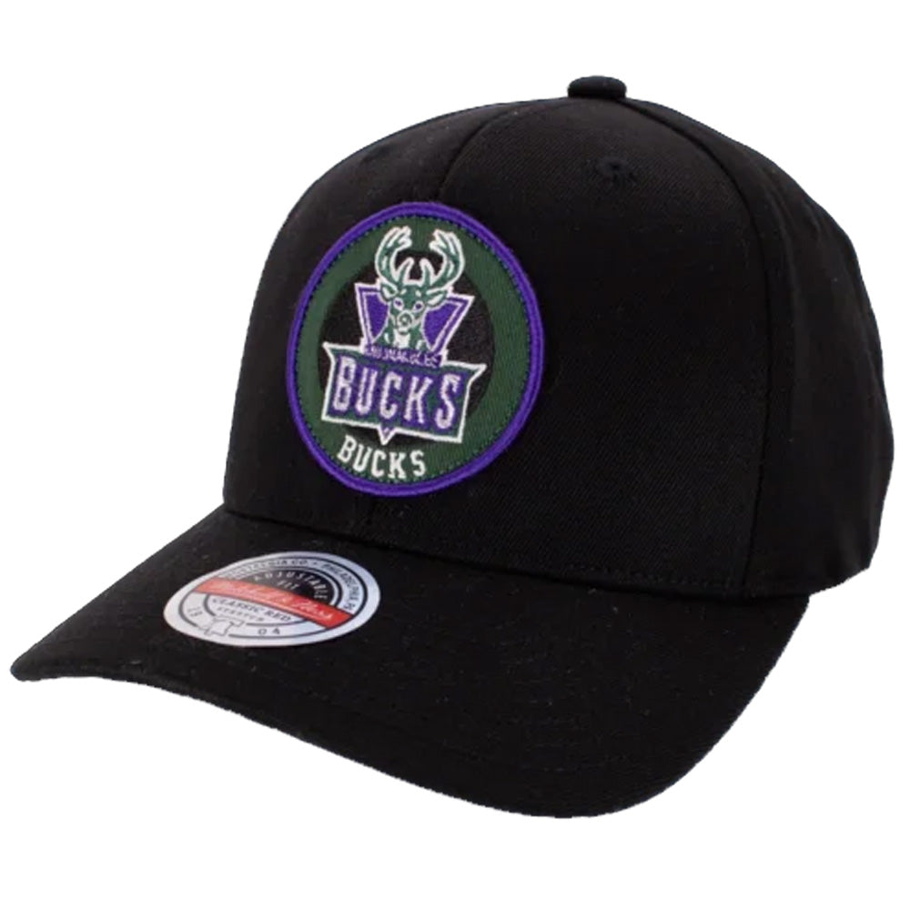 Mitchell & Ness - Milwaukee Bucks Patch Stretch Snapback - Black