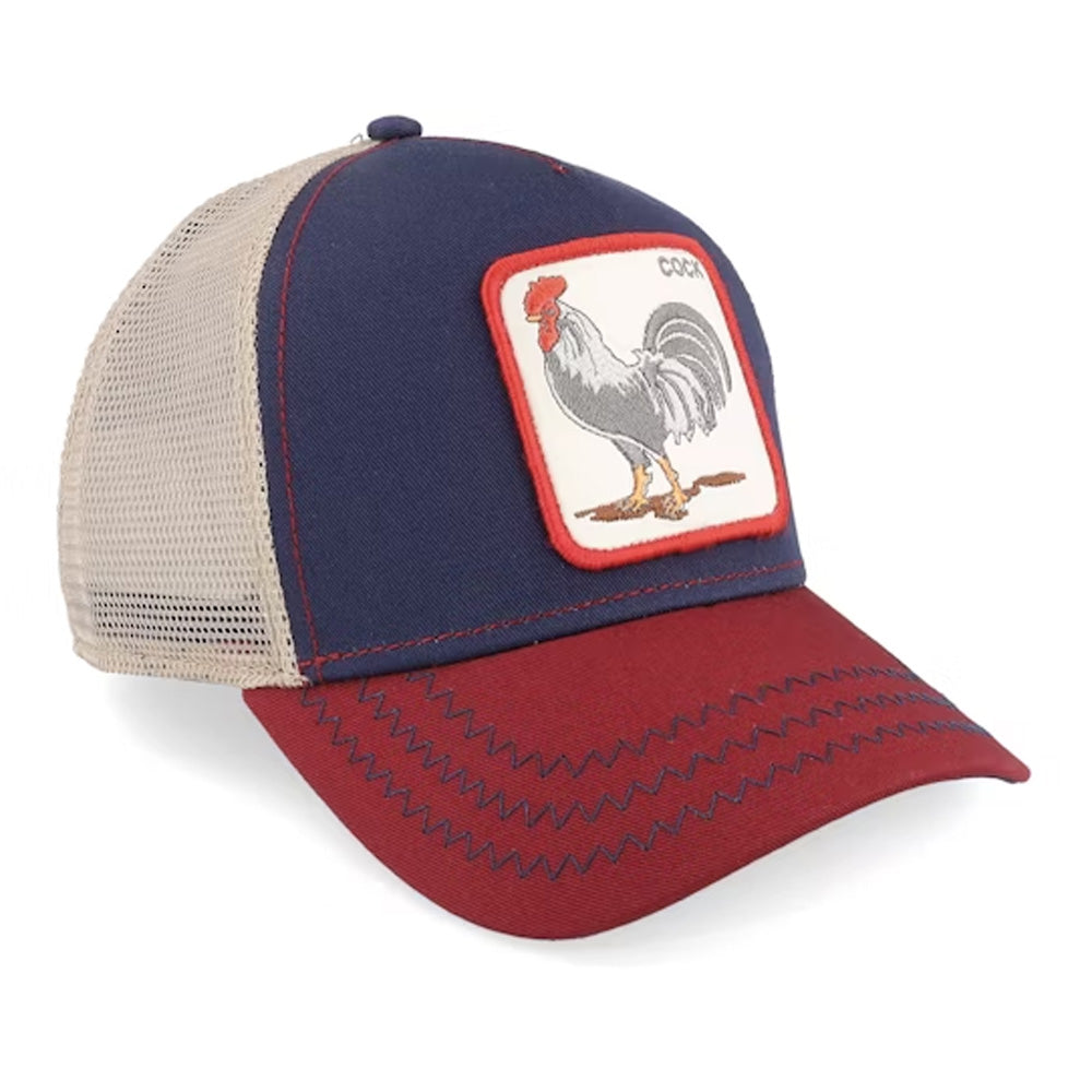 Goorin Bros - The Cock Trucker Cap - Navy/Red