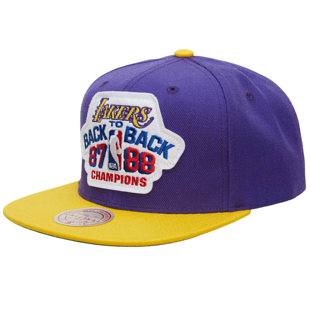 Mitchell & Ness - 87/89 Champs Lakers Snapback - Purple/Yellow