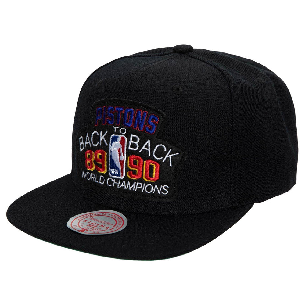 Mitchell & Ness - 89/90 Champs Pistons Snapback - Black
