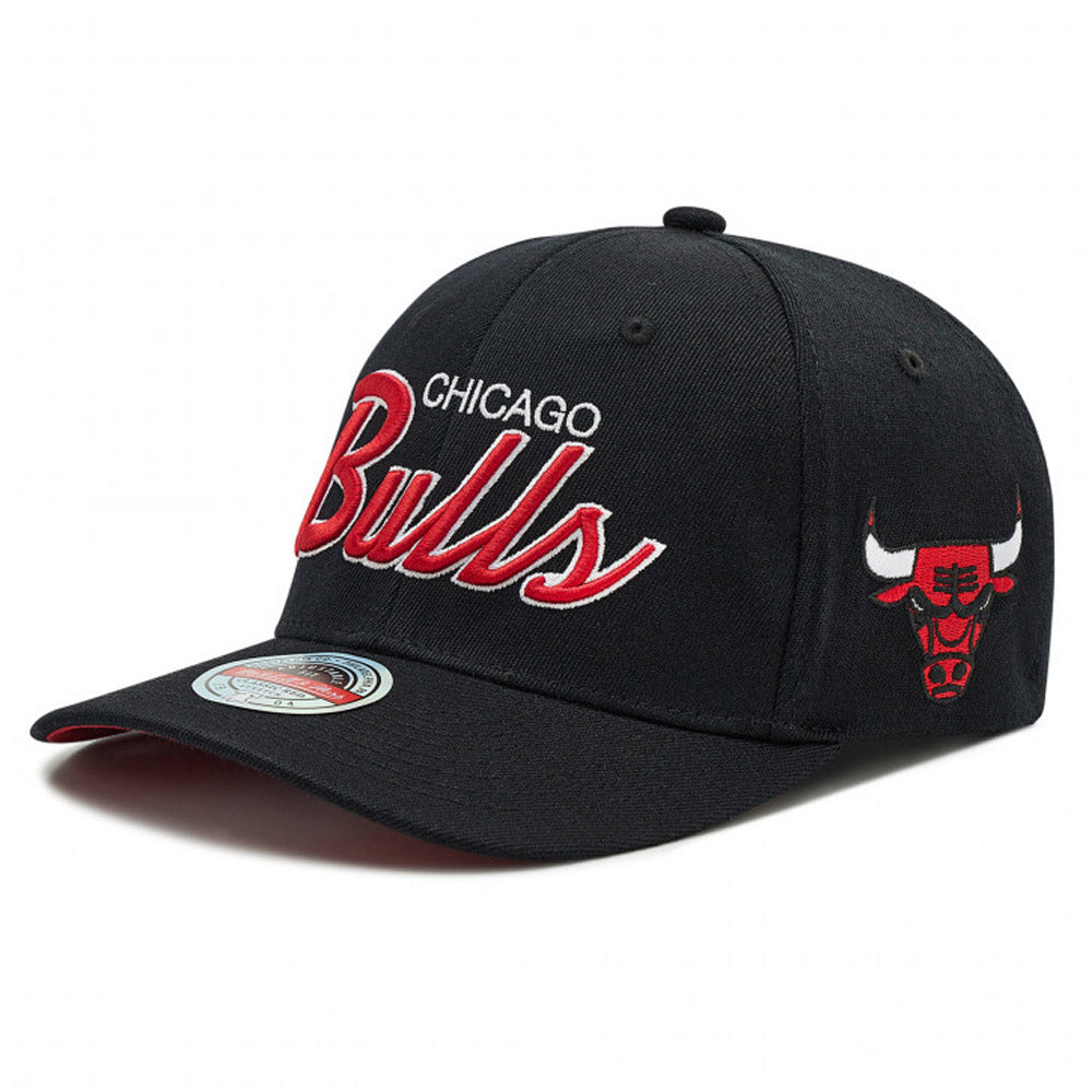 Mitchell & Ness - Team Script 2.0 Bulls Stretch Snapback - Black