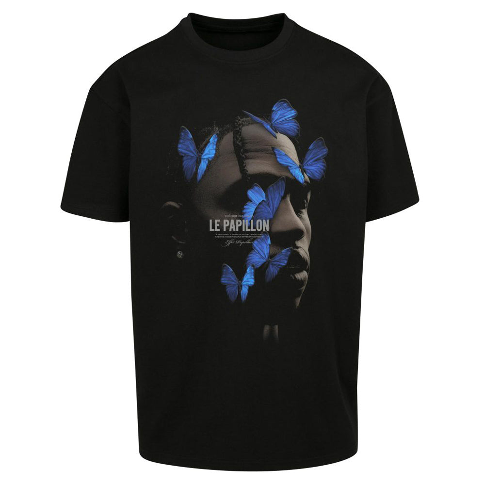 Upscale - Le Papillon Oversize Tee  - Black