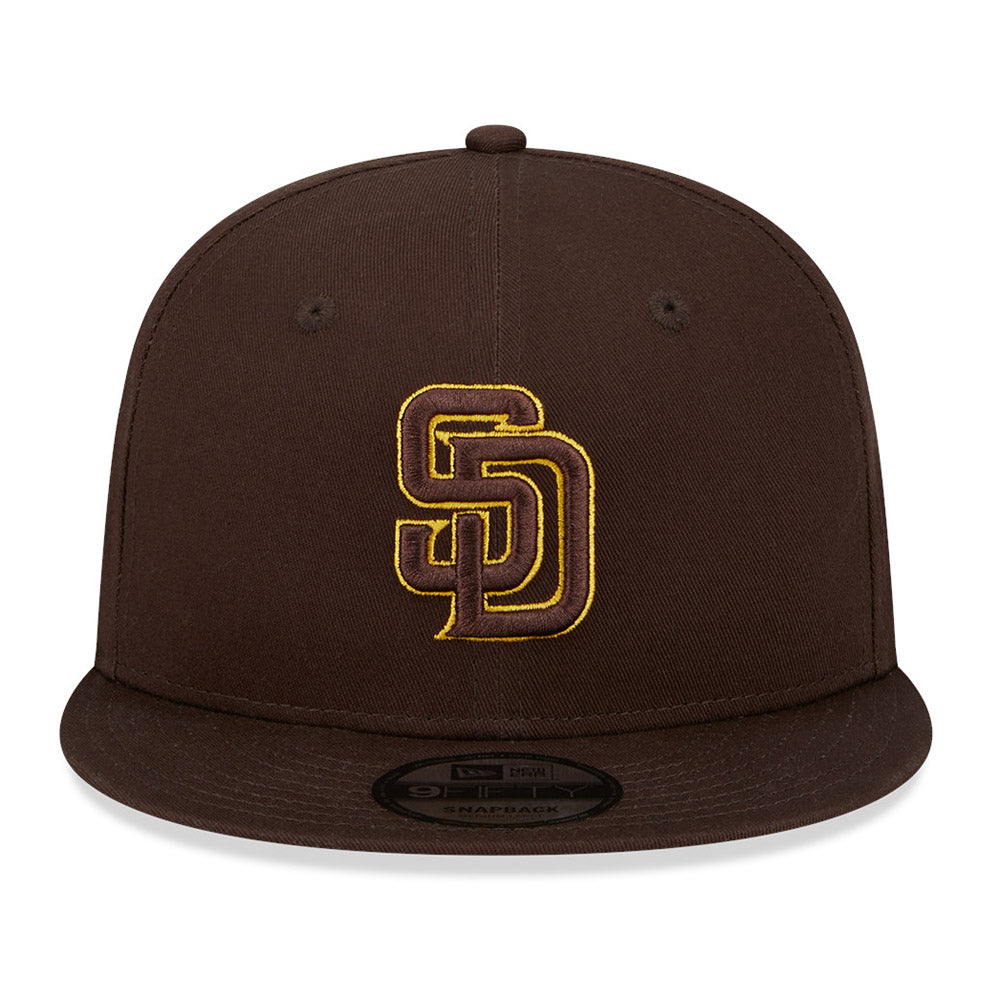 New Era - 9Fifty Side Patch Script Padres Snapback - Brown