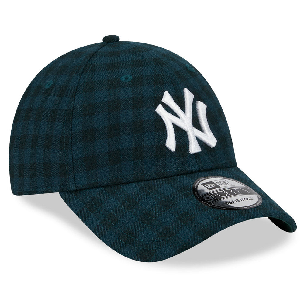 New Era - 9Forty Flannel Yankees Cap - Teal/Black