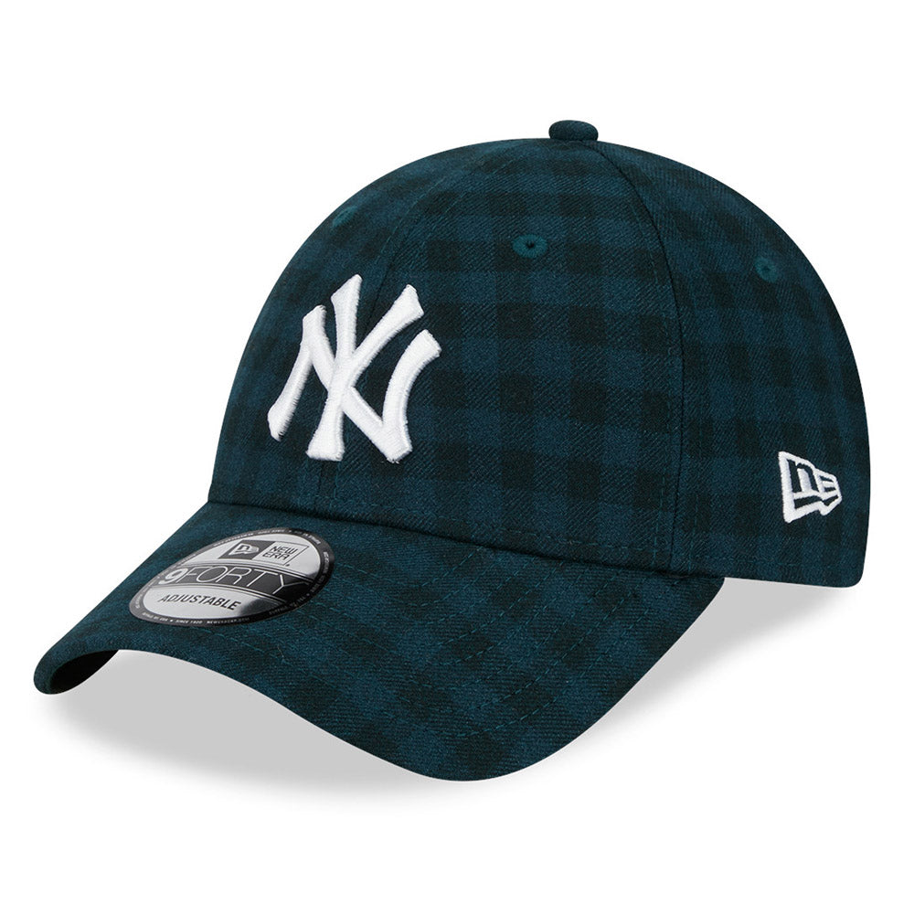 New Era - 9Forty Flannel Yankees Cap - Teal/Black