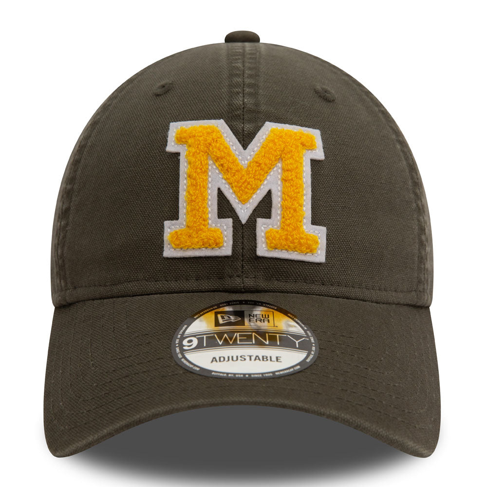 New Era - 9Twenty - Michigan Varsity MLB Cap - Olive/Yellow