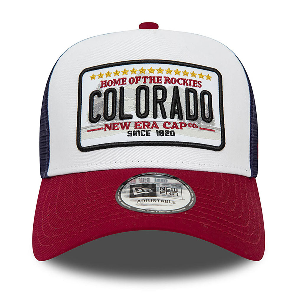 New Era - Colorado Patch Trucker Cap - White/Navy/Red