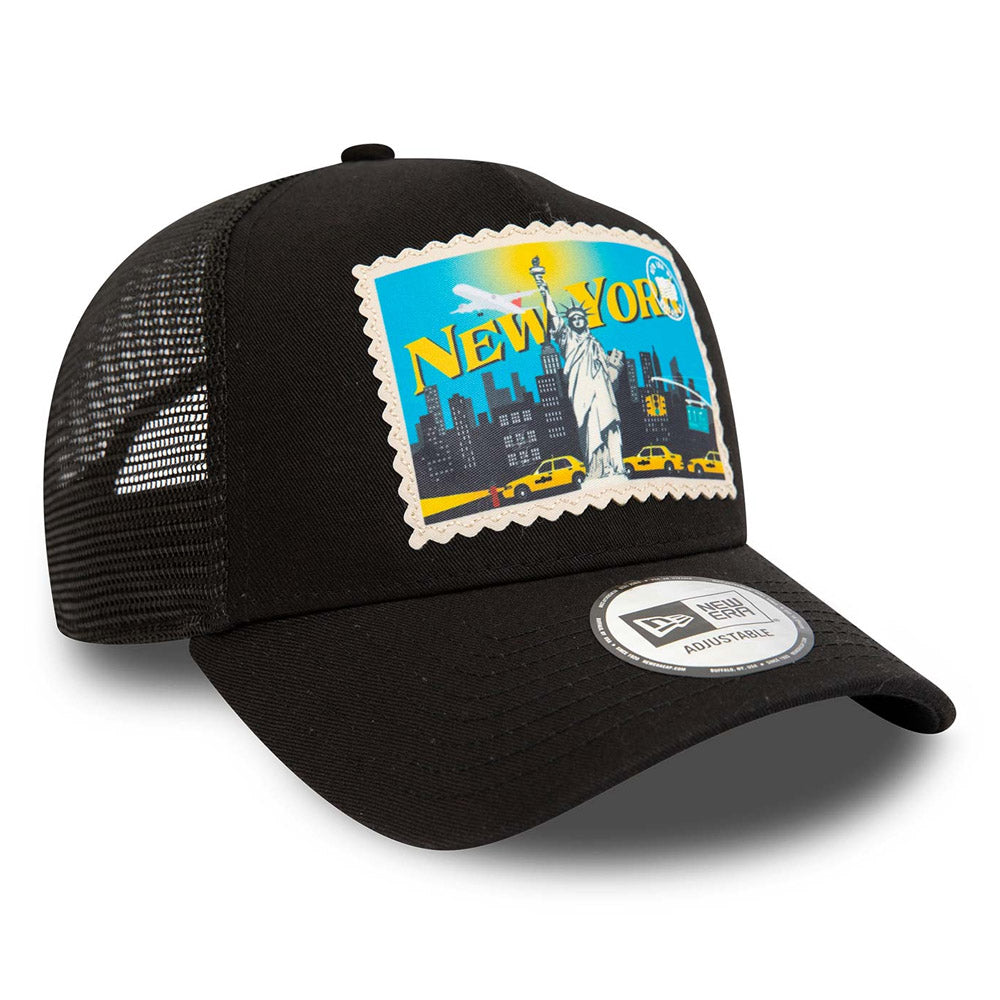 New Era - New York Postcard Trucker Cap - Black