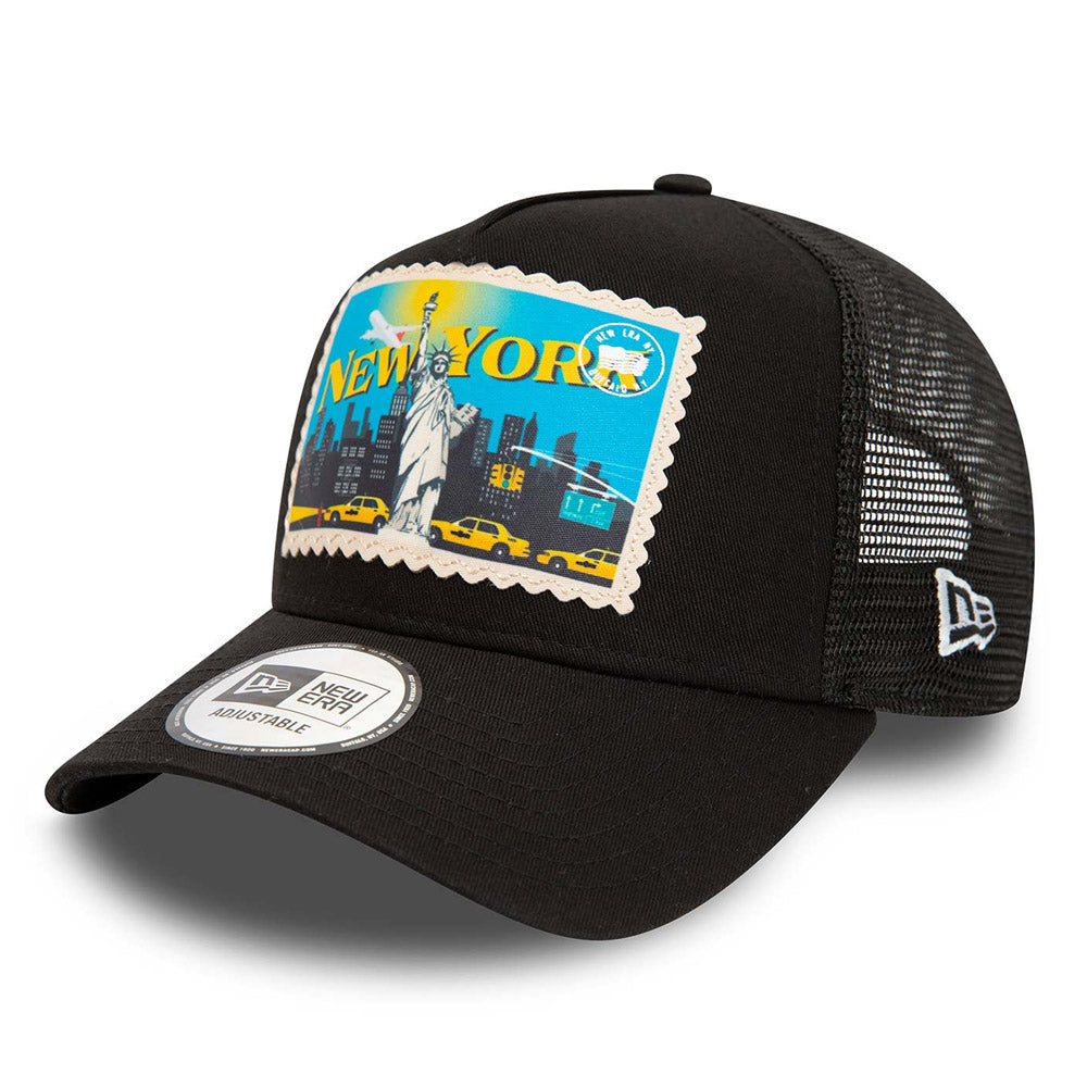 New Era - New York Postcard Trucker Cap - Black