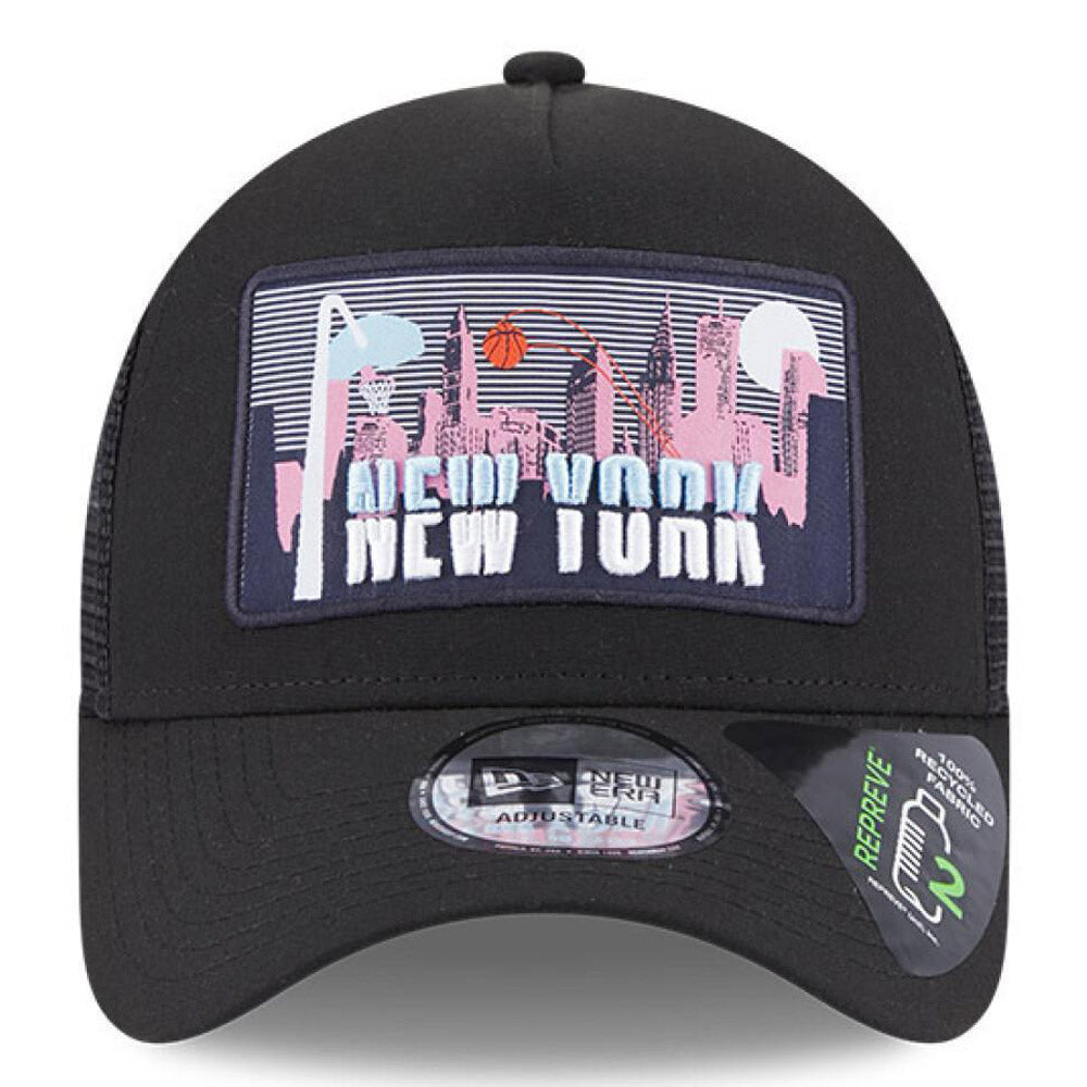 New Era - New York License Plate Trucker Cap - Black