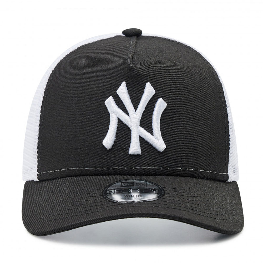 New Era - Youth New York Yankees Trucker Cap - Black/White