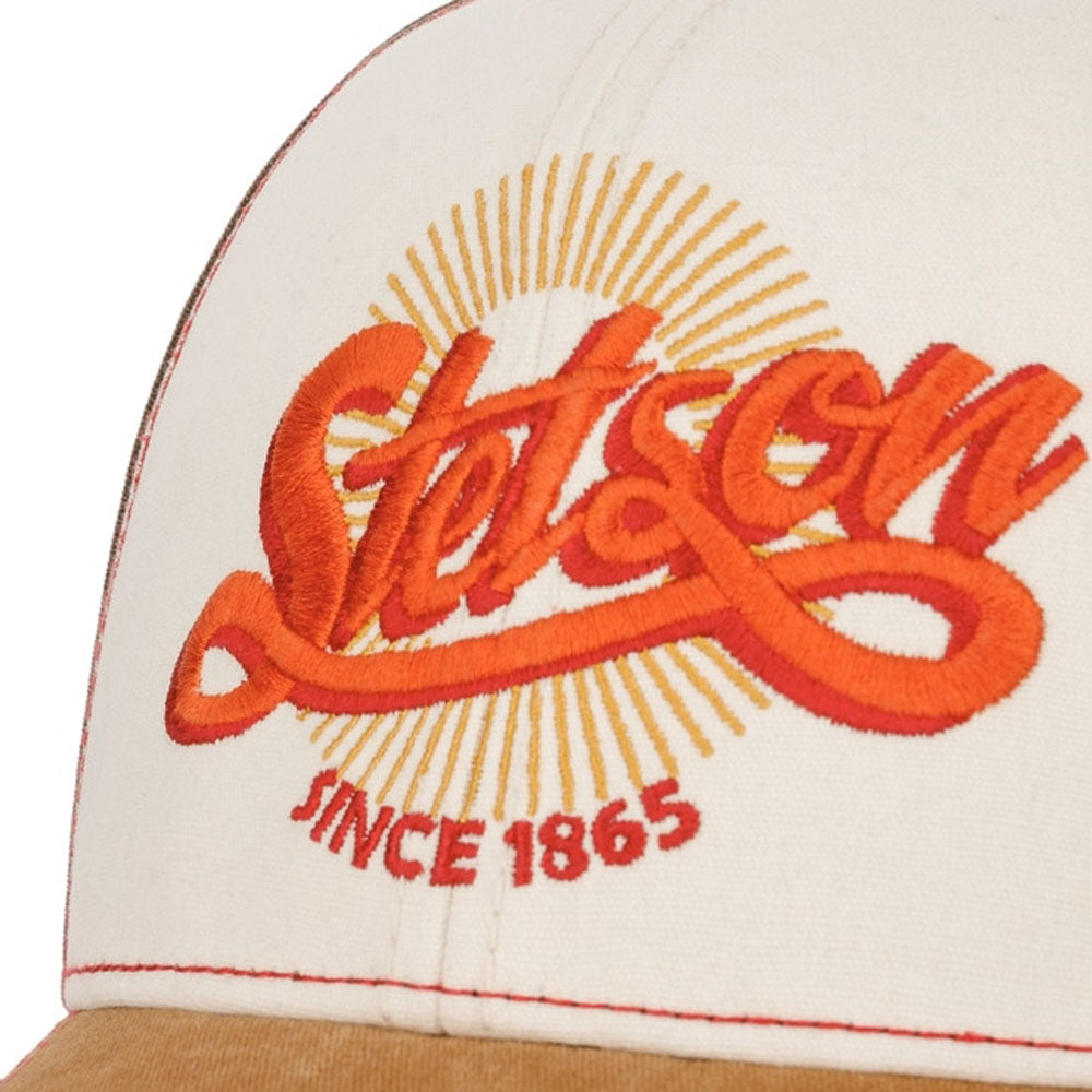 Stetson - Vintage Distressed Baseball  Cap - Brown