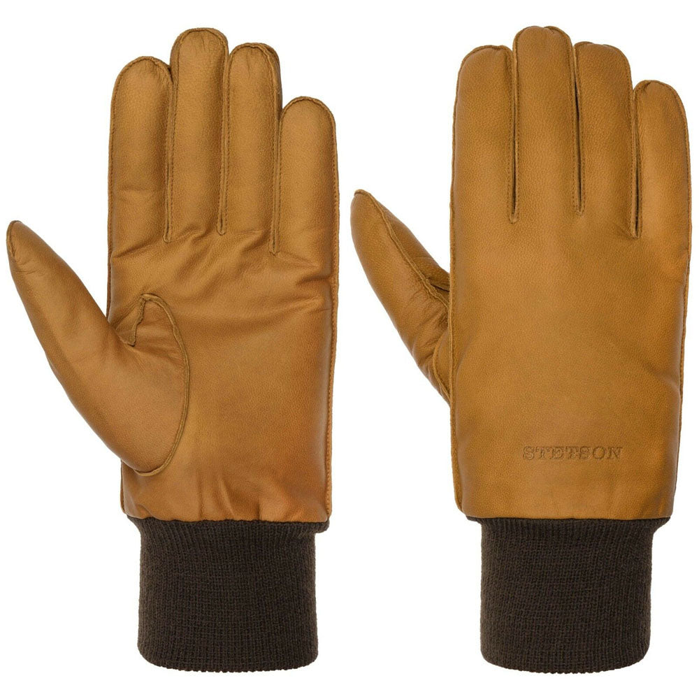 Stetson - Goat Nappa Leather Gloves - Light Brown