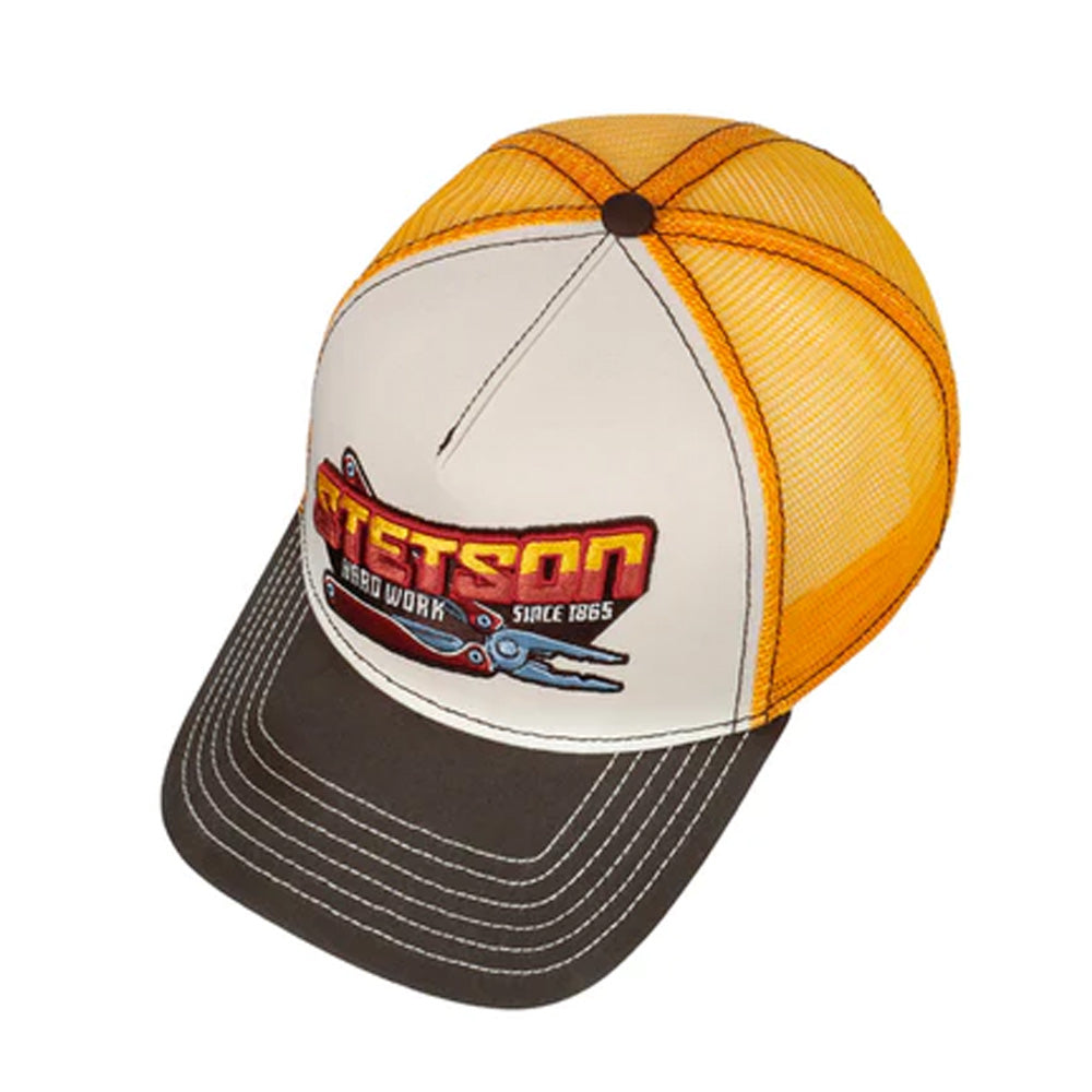 Stetson - Hard Work Trucker Cap - Yellow/Brown