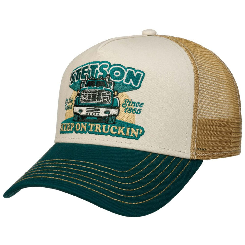 Stetson - Keep On Truckin Trucker Cap - Green/Beige