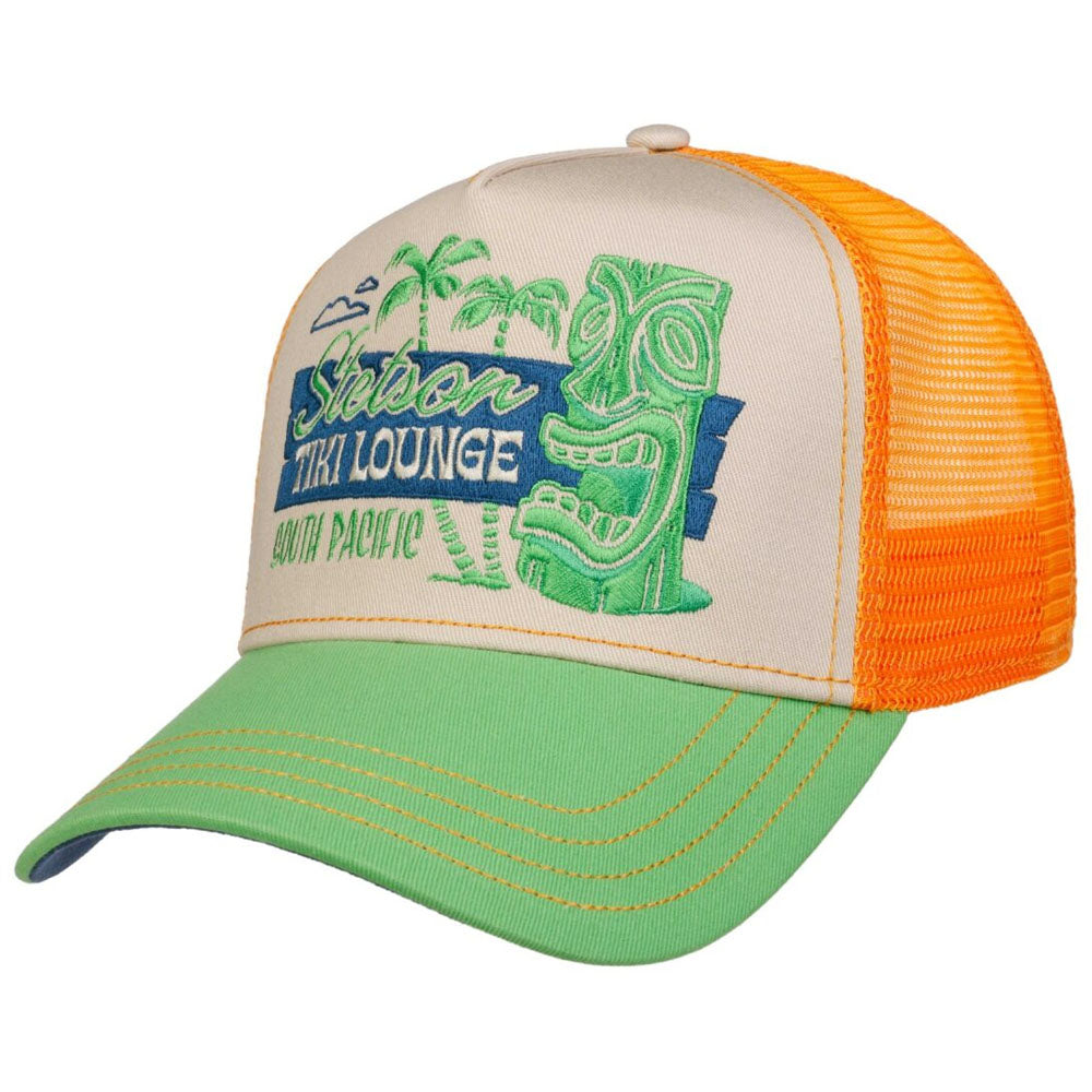 Stetson - Tiki Lounge Trucker Cap - Green/Orange