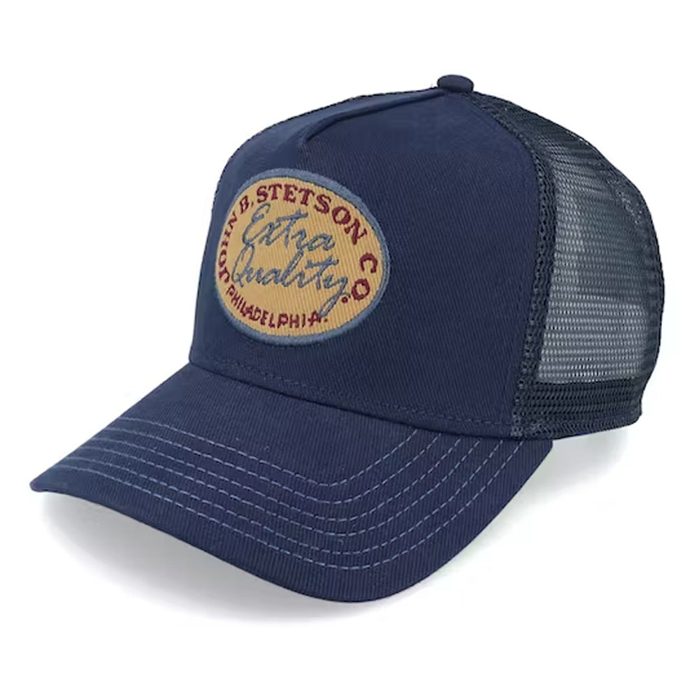 Stetson - Vintage Brushed Twill Trucker Cap - Navy