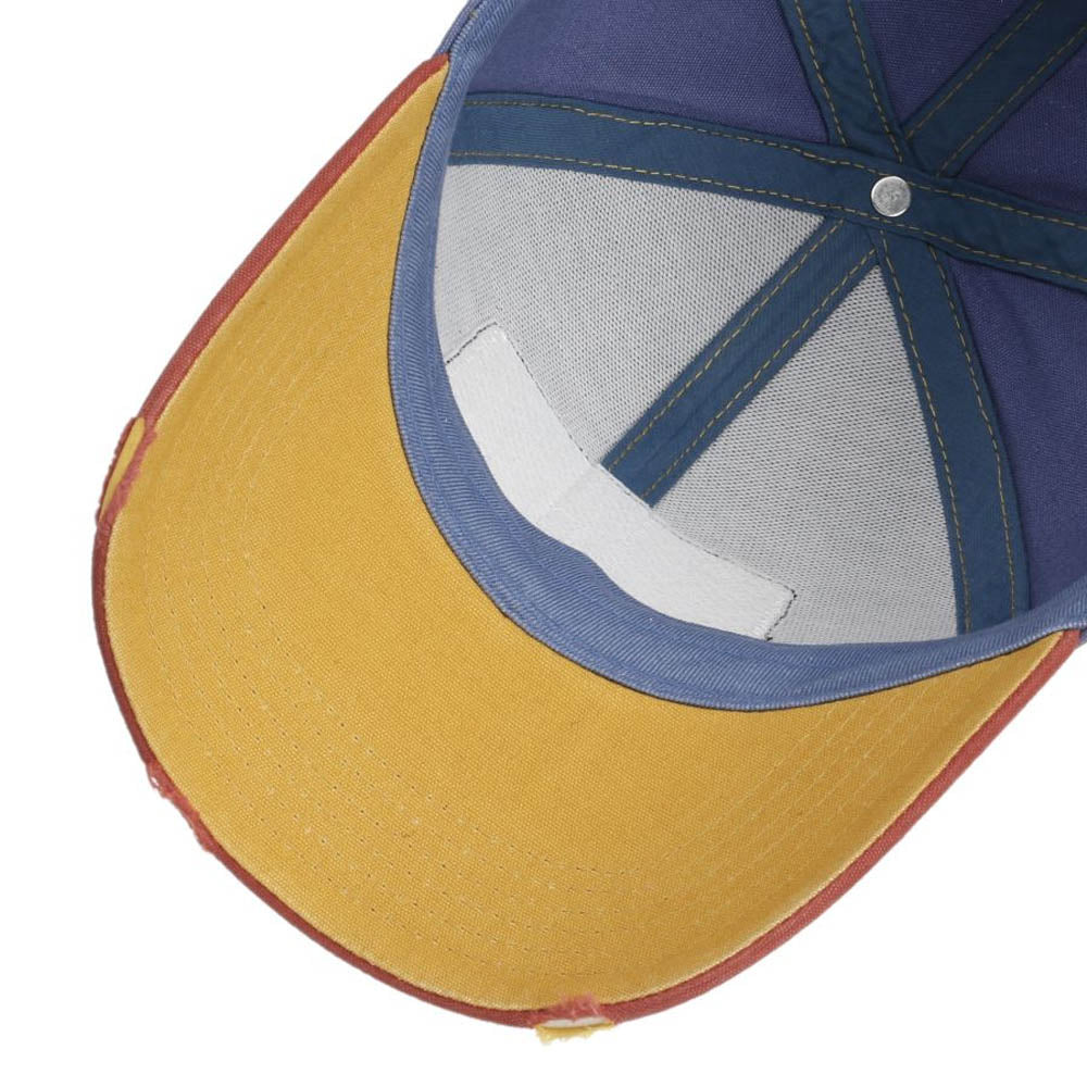Stetson - Vintage Distressed Baseball  Cap - Blue/Red
