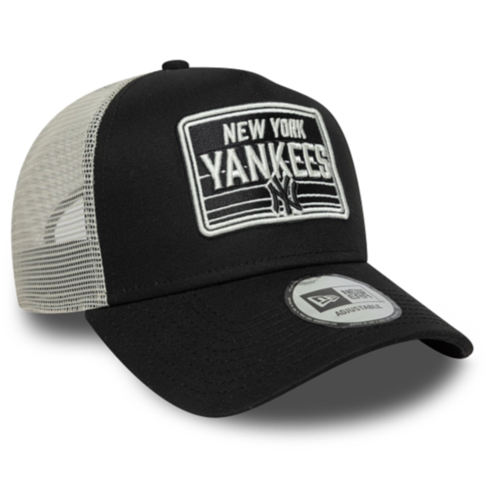 New Era - New York Yankees Patch Trucker Cap - Black/Beige
