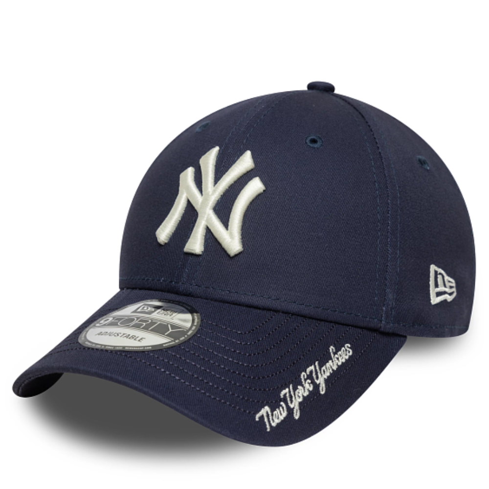 New Era - 9Forty New York Yankees Visor Script Cap - Navy