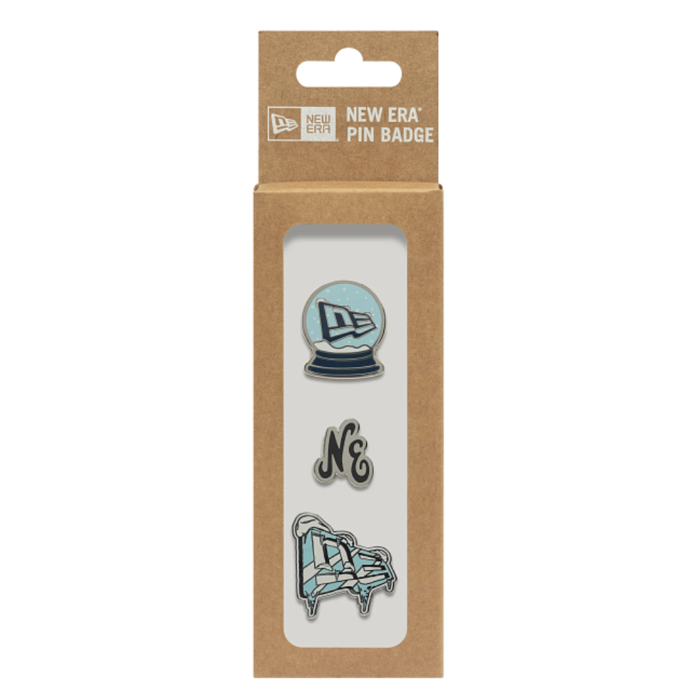 New Era - 3 Pin Badge Gift Set - Silver