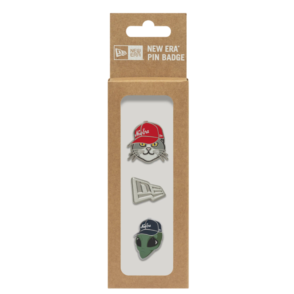 New Era - 3 Pin Badge Gift Set - Silver