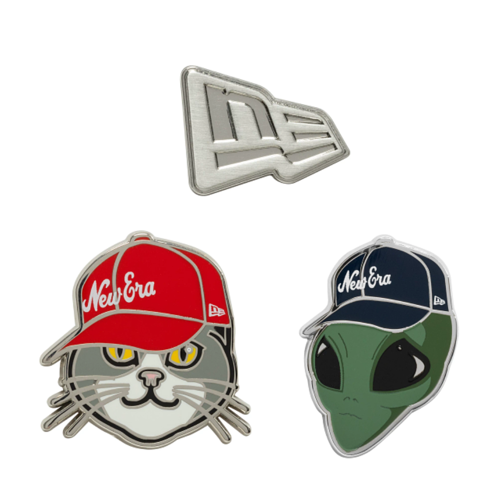 New Era - 3 Pin Badge Gift Set - Silver