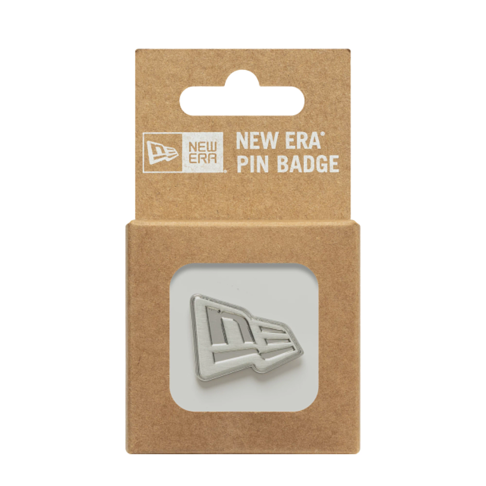 New Era - Silver NE Flag Pin Badge - Silver