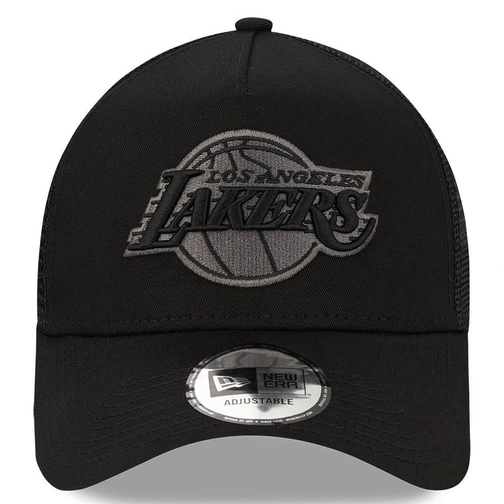 New Era - Los Angeles Lakers Trucker Cap - Black/Black