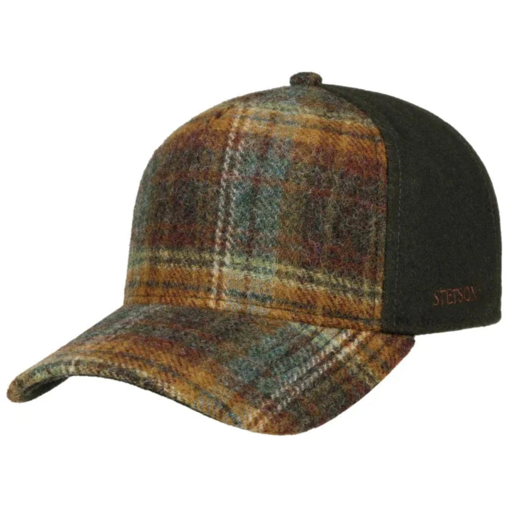 Stetson - Wool Check Baseball Cap - Green