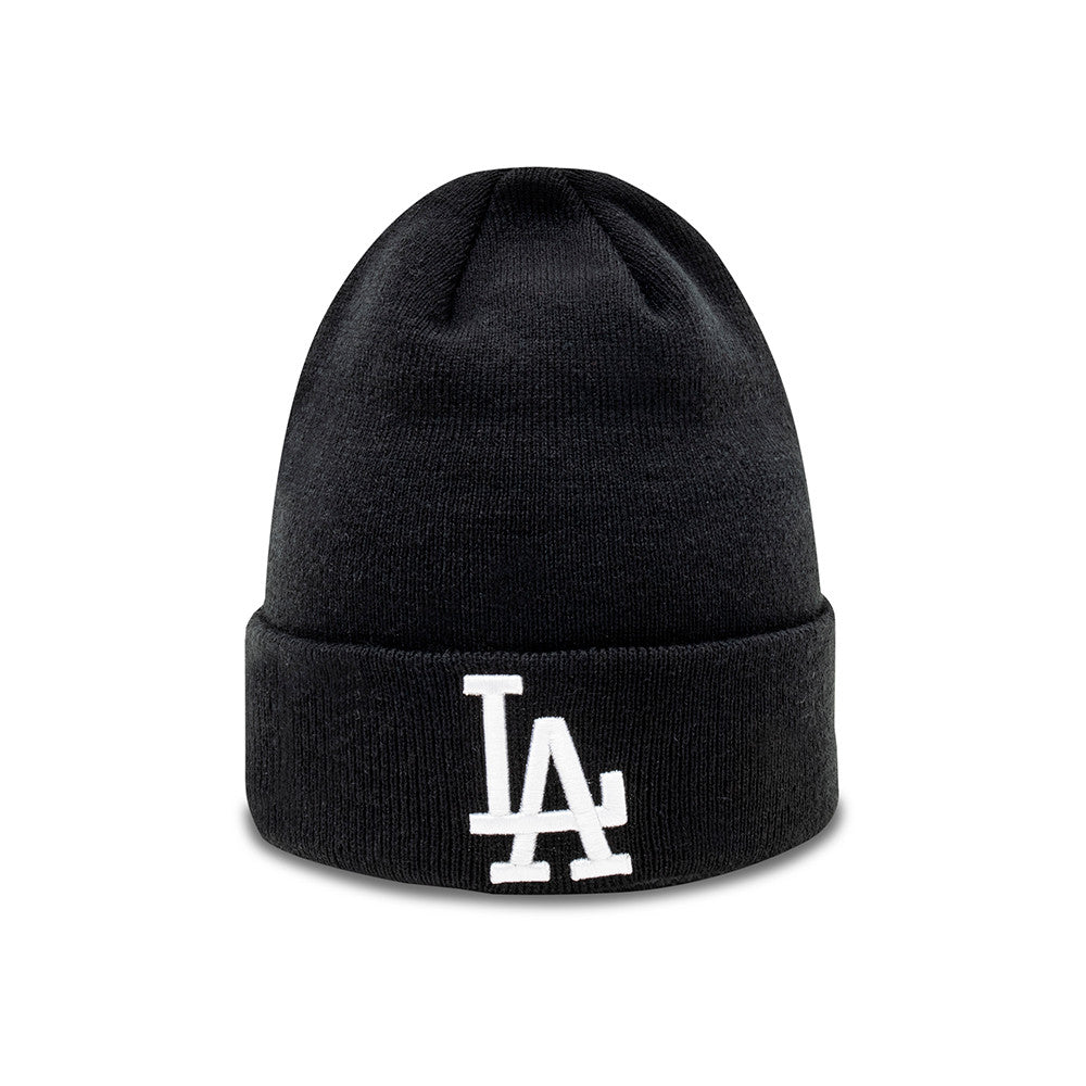 New Era - Los Angeles Dodgers Cuff Beanie - Black/White - capstore.dk