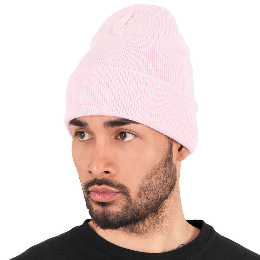 Yupoong - Fold Up Beanie - Pink - capstore.dk