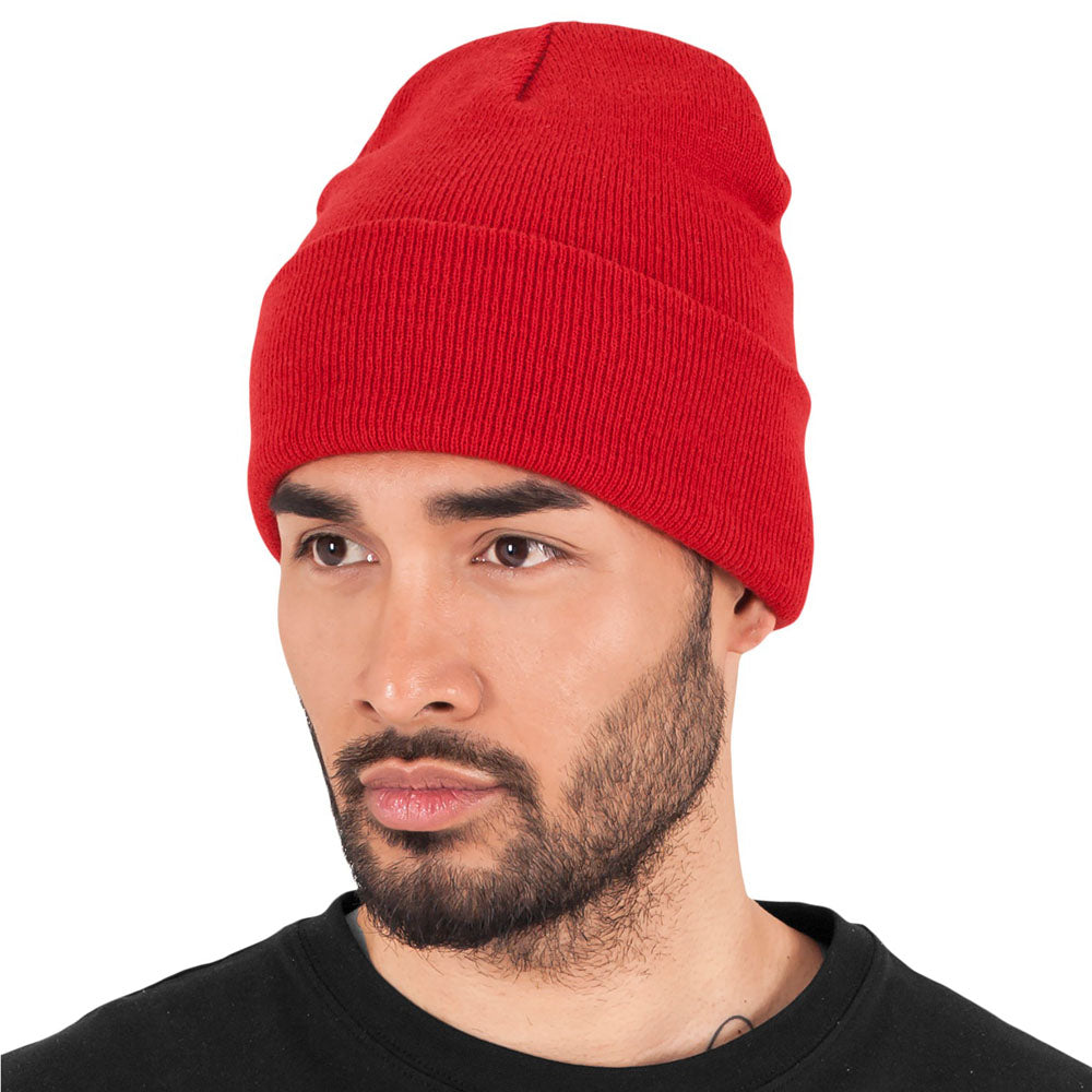 Yupoong - Fold Up Beanie - Red - capstore.dk
