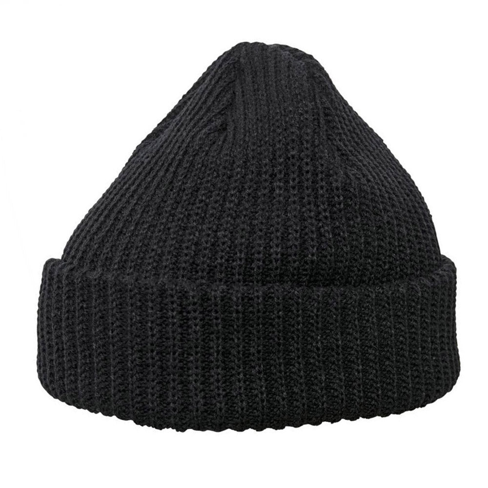 Yupoong - 1502 Fold Up Beanie - Black - capstore.dk