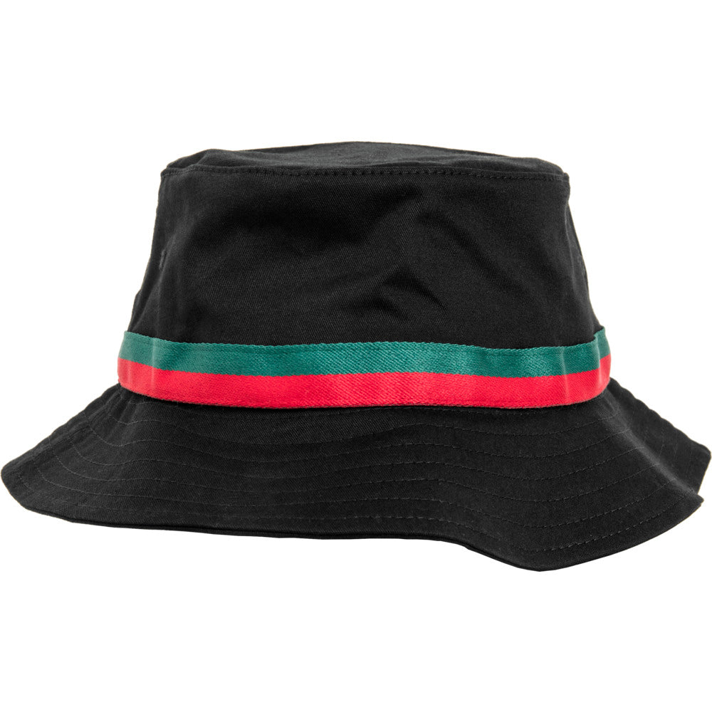 Flexfit - Bucket Hat - Black/Red/Green - capstore.dk
