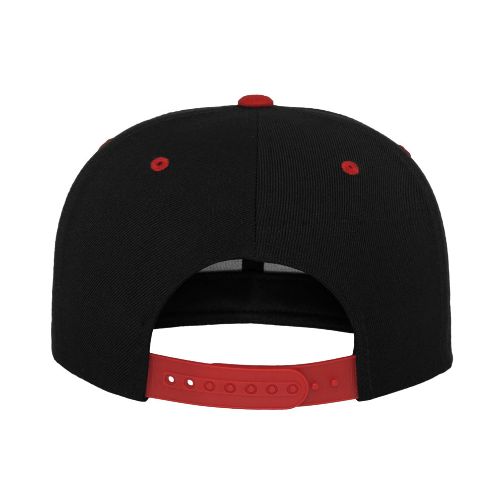 Yupoong - Youth Snapback - Black/Red - capstore.dk