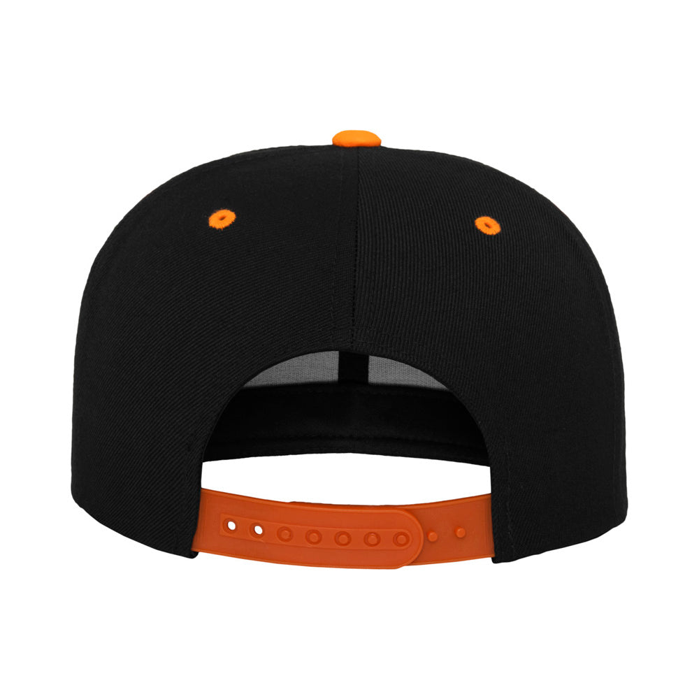 Yupoong - Snapback - Black/Neon Orange - capstore.dk
