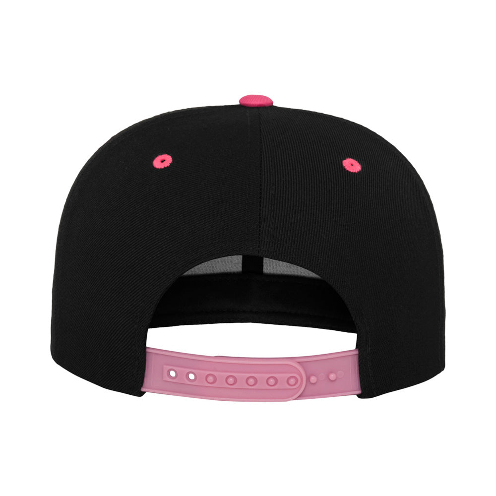Yupoong - Snapback - Black/Neon Pink - capstore.dk