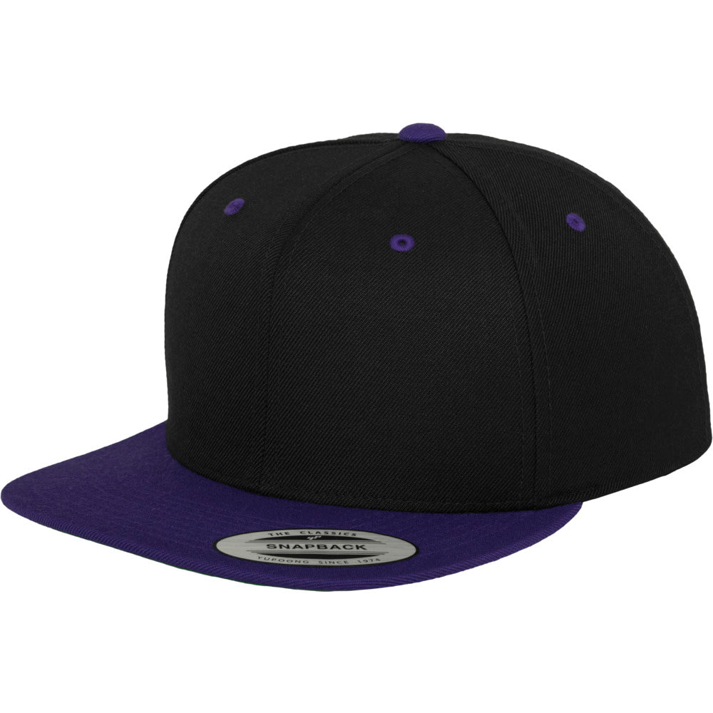 Yupoong - Snapback - Black/Purple - capstore.dk