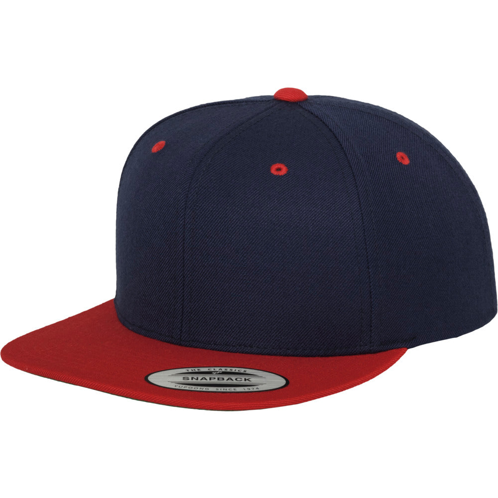 Yupoong - Snapback - Navy/Red - capstore.dk