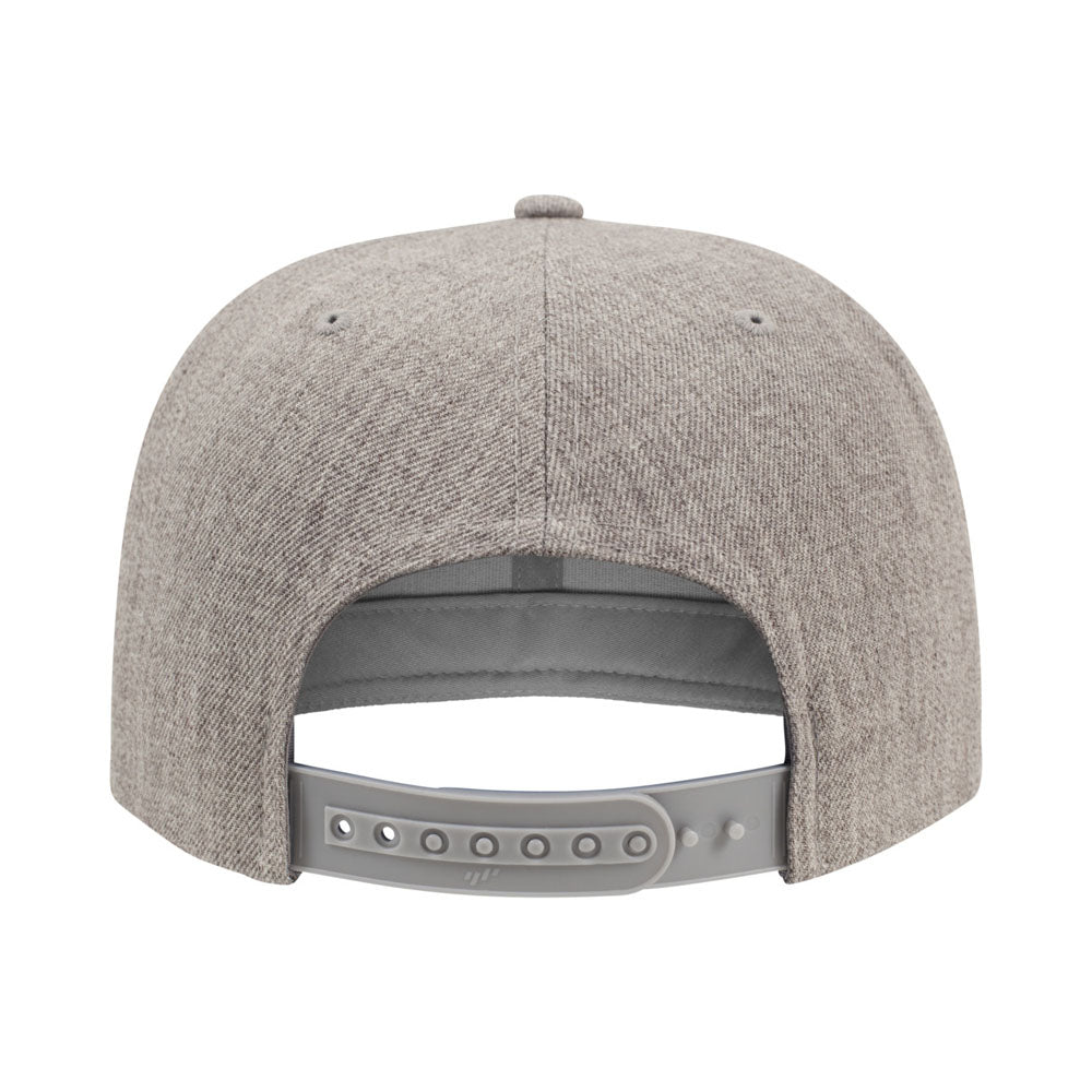 Yupoong - Kids 6-12 Snapback - Heather Grey - capstore.dk