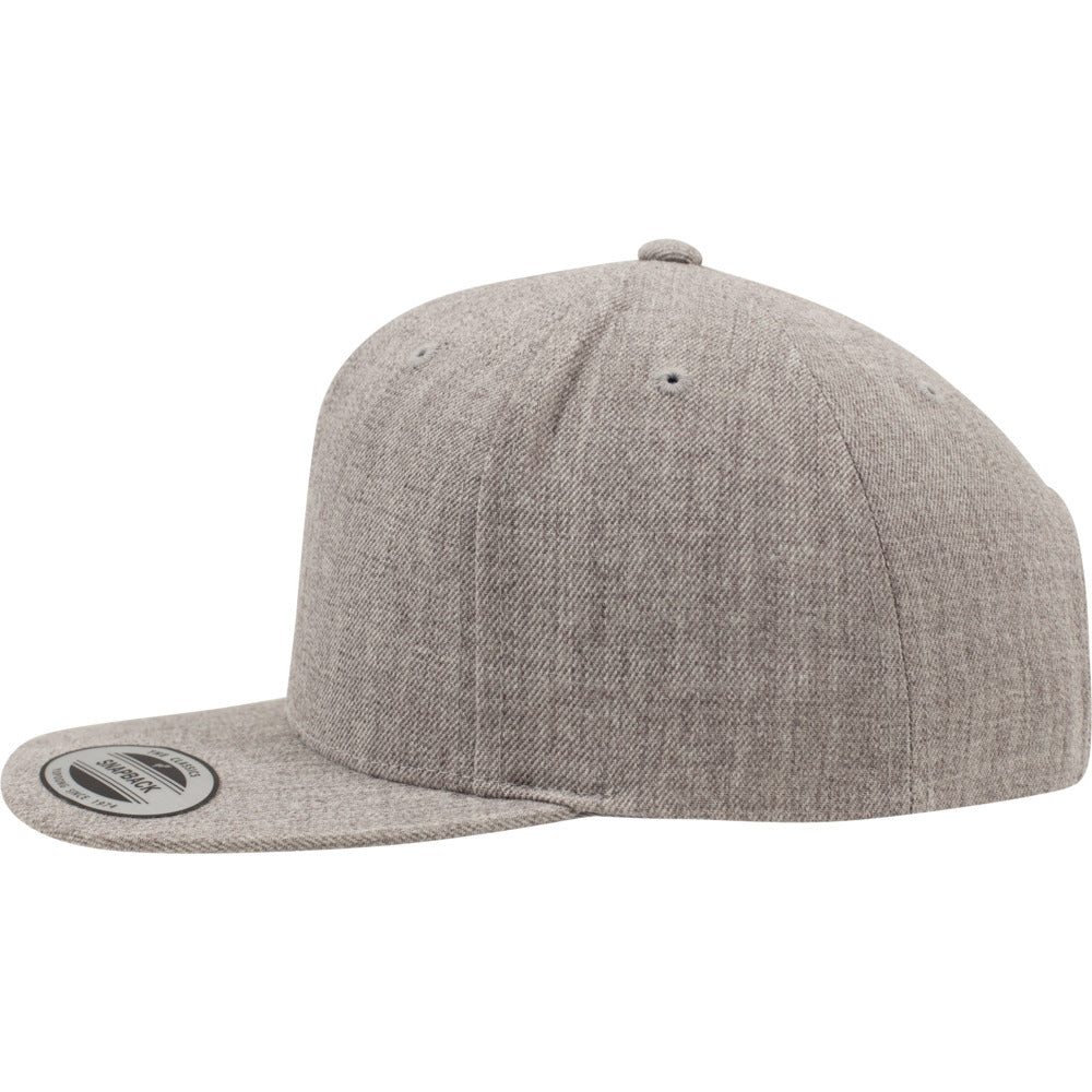 Yupoong - Kids 6-12 Snapback - Heather Grey - capstore.dk